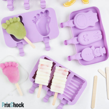 Kit Moules à Glace Réutilisables – Créez Vos Propres Glaces Maison !