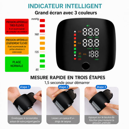 Tensiomètre Électronique de Poignet Rechargeable
