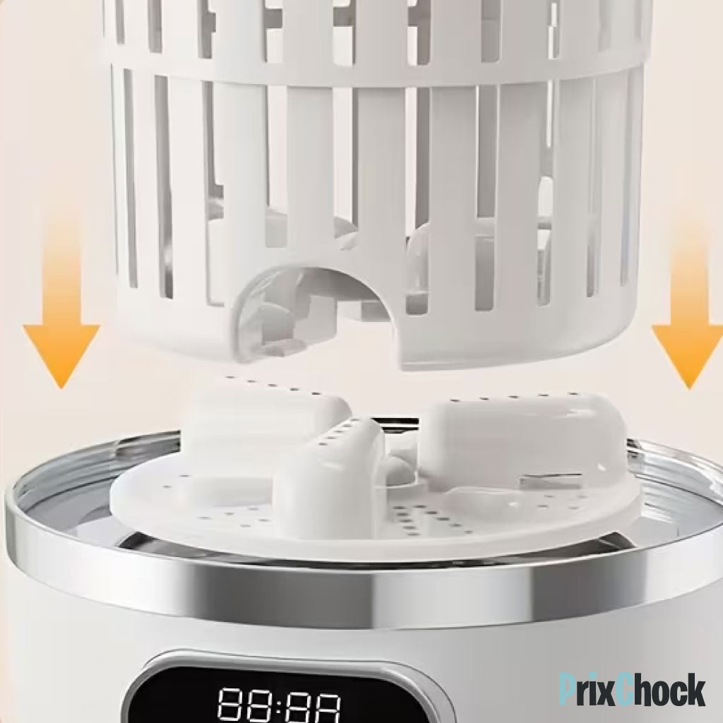 Mini Machine à Laver Portable 3-en-1 – Lavage, Rinçage & Nettoyage en Un Seul Appareil