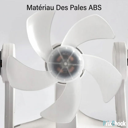 Lampe LED avec Ventilateur Pliable Télécommandée