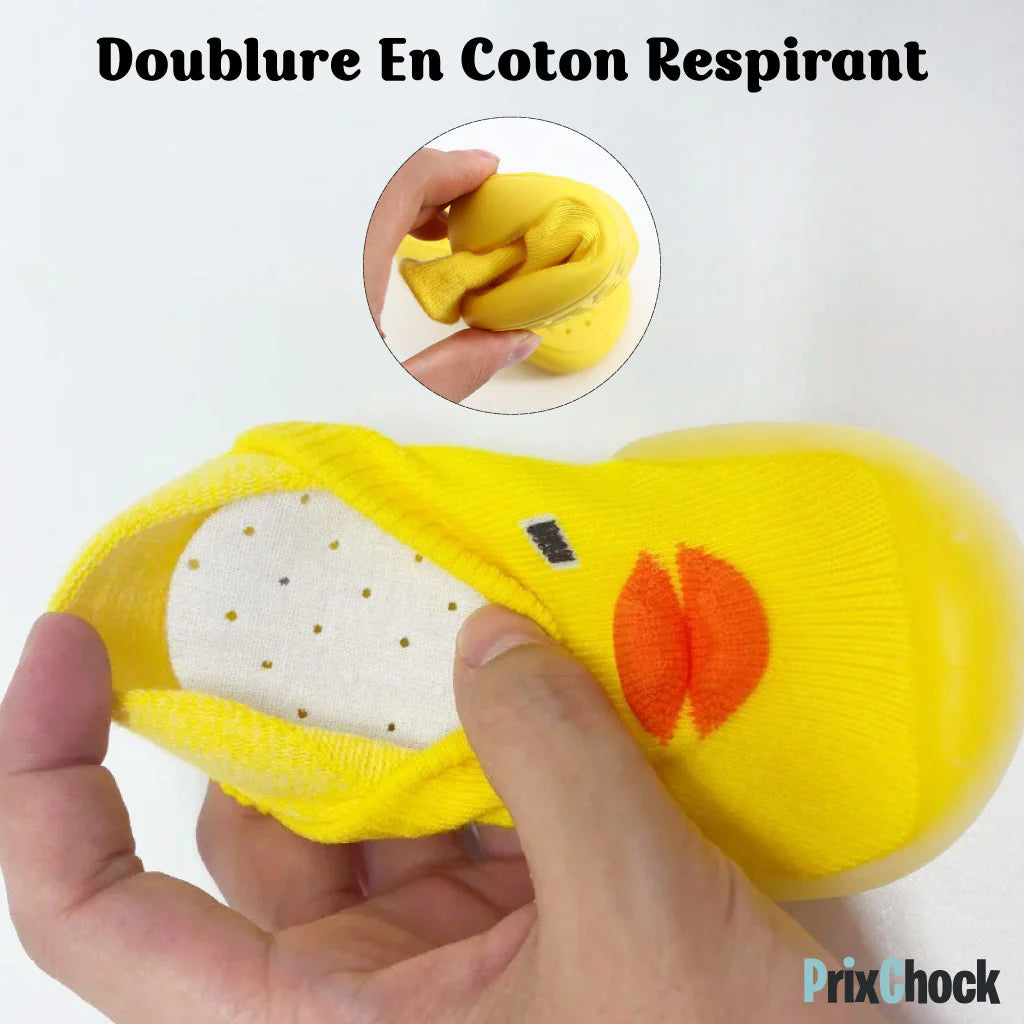Chaussures Enfants Design Canard 3d – Amusantes Et Antidérapantes !