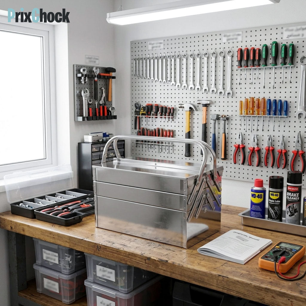 Boîte à Outils Métallique Pliante