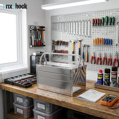 Boîte à Outils Métallique Pliante