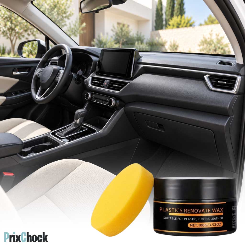 Cire Rénovatrice pour Plastiques Auto – RayHong 100 g