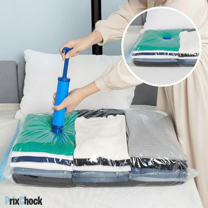 Sacs de Rangement Sous Vide – Gagnez Jusqu’à 75% d’Espace en Quelques Secondes