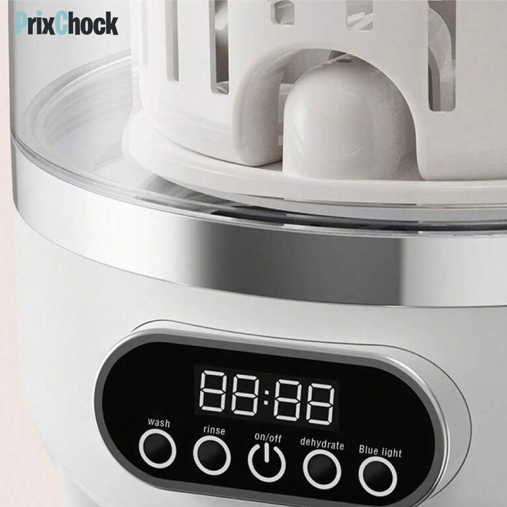 Mini Machine à Laver Portable 3-en-1 – Lavage, Rinçage & Nettoyage en Un Seul Appareil