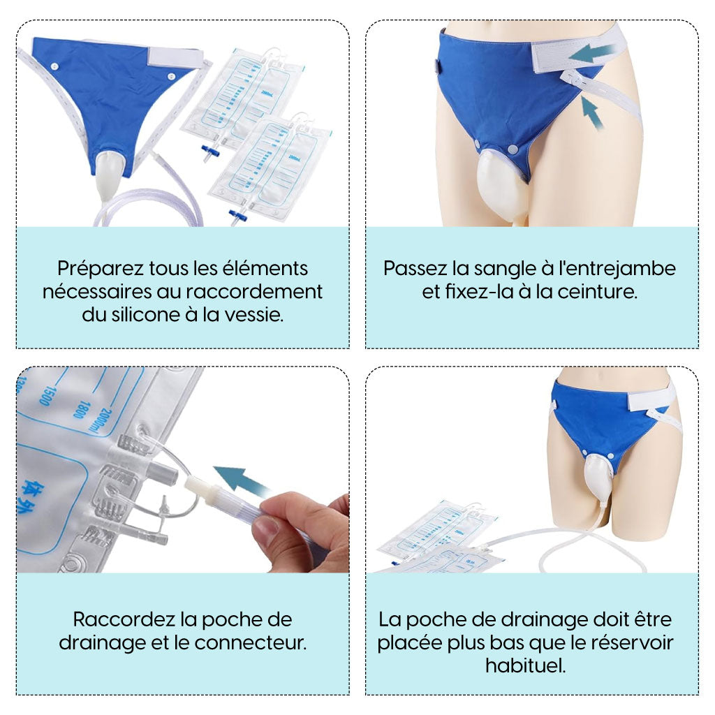 Slip Collecteur d’Urine Portable – Confort, Sécurité et Zéro Fuite