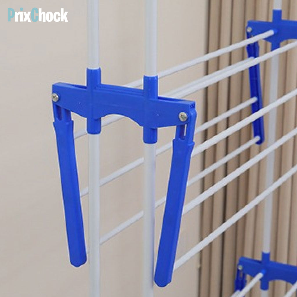 Étendoir à Linge Pliable Multi-Niveaux