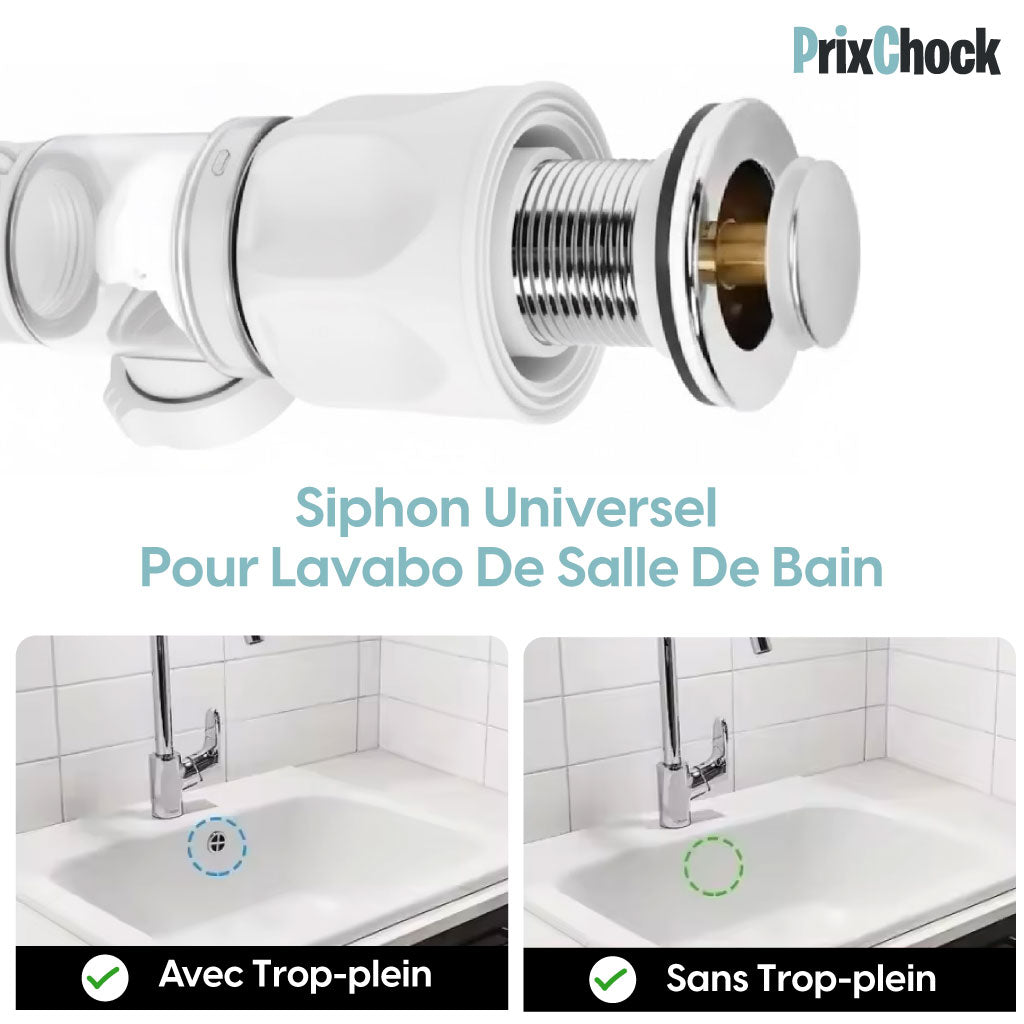 Siphon Flexible Universel – Évier & Lavabo