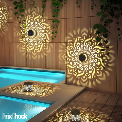 Lampe Solaire Décorative à Motifs Lumineux