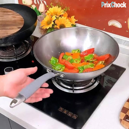 Manchon D'isolation Thermique Anti-brûlure En Silicone Pour Poignée De Casserole