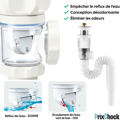 Siphon Flexible Universel – Évier & Lavabo