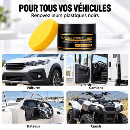 Cire Rénovatrice pour Plastiques Auto – RayHong 100 g
