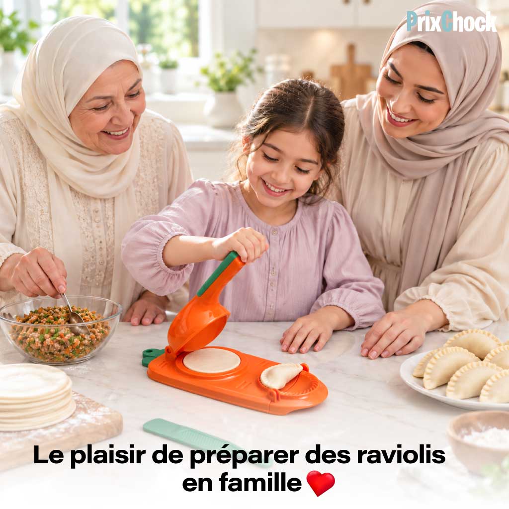 Presse à Raviolis 2-en-1 : Pâte et Façonnage