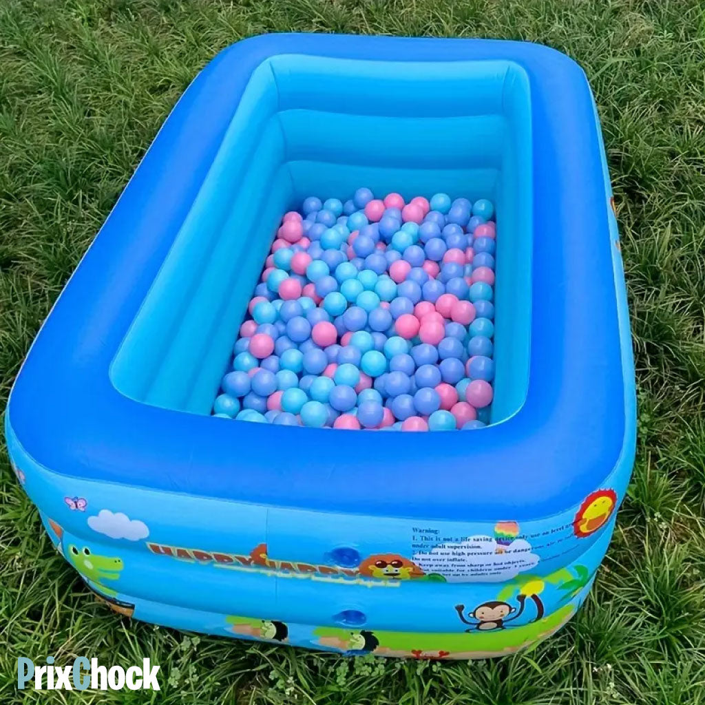 Piscine Gonflable pour Enfants avec Pompe Électrique – Montage Express & Amusement Assuré