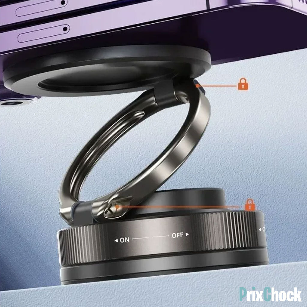 Support Téléphone Magnétique 360° à Ventouse – Fixation Solide & Angle Réglable à l’Infini !