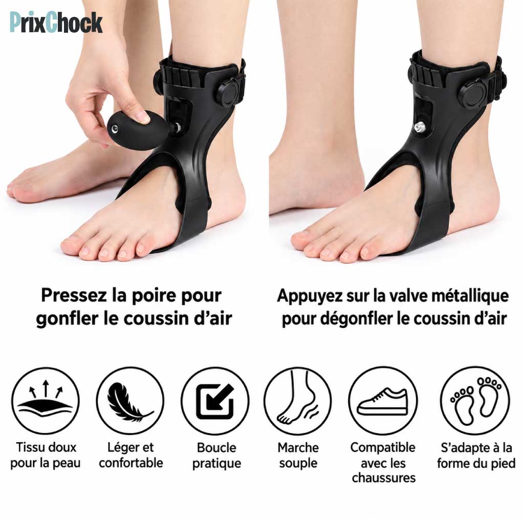 Releveur de Pied AFO – Maintien du Pied & de la Cheville