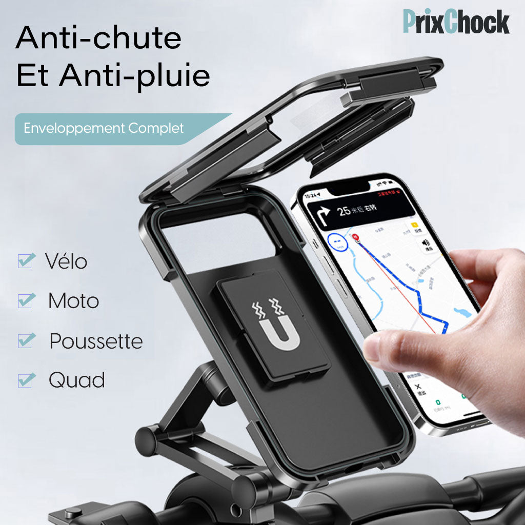 Support De Téléphone Pour Moto Et Vélo – Étanche Et Rotatif À 360°