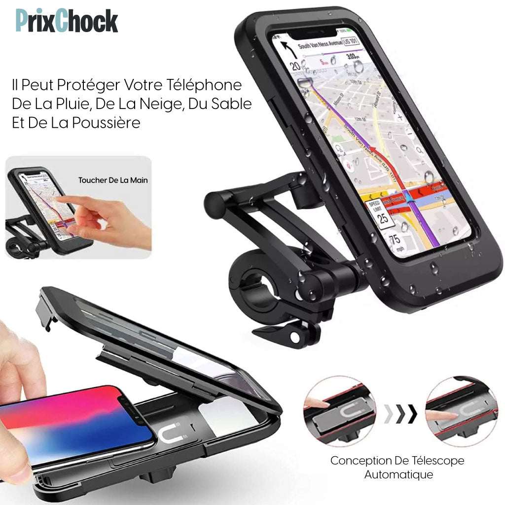 Support De Téléphone Pour Moto Et Vélo – Étanche Et Rotatif À 360°