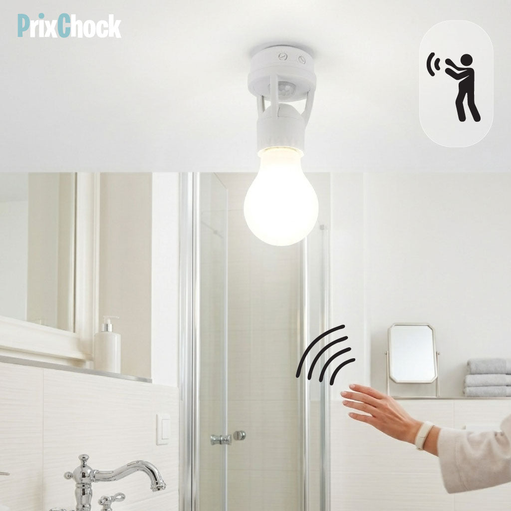 Douille Lampe avec Détecteur de Mouvement