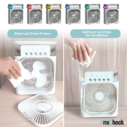 Climatiseur Portable 3-en-1 – Fraîcheur Instantanée à La Maison Comme Au Bureau