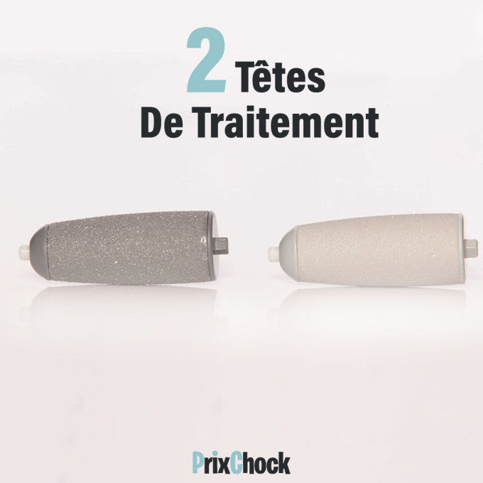 Lime À Pied Électrique Pour Nettoyage De La Peau Dure Et Morte De Talons Et Ongles À 2 Rouleau