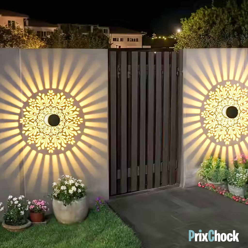 Lampe Solaire Décorative à Motifs Lumineux