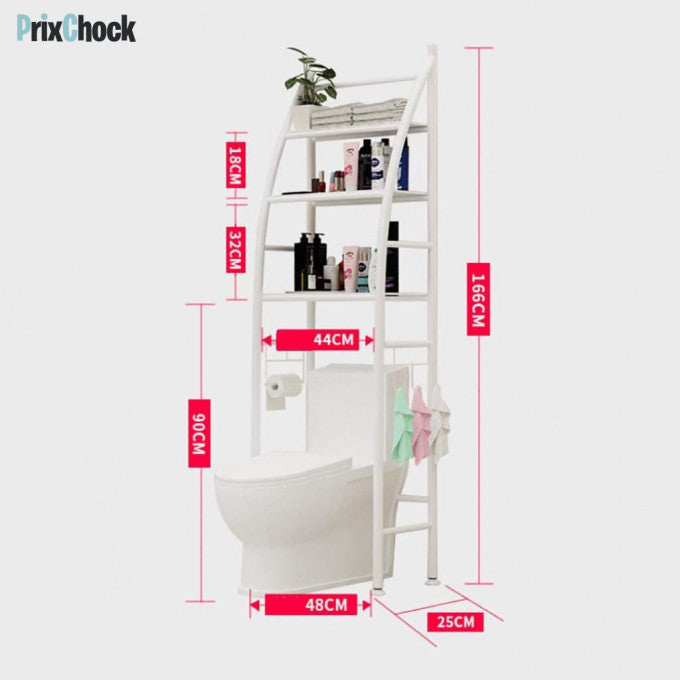 Organisateur De Rangement En Acier Inoxydable Pour Organiser Les Outils De Salle De Bain Avec Étagères.