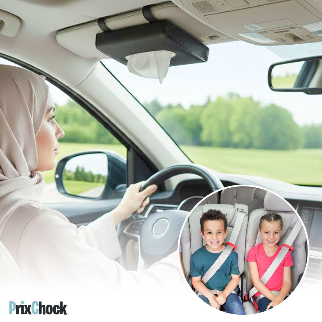 Distributeur de Mouchoirs pour Voiture – Accès Rapide & Design Élégant