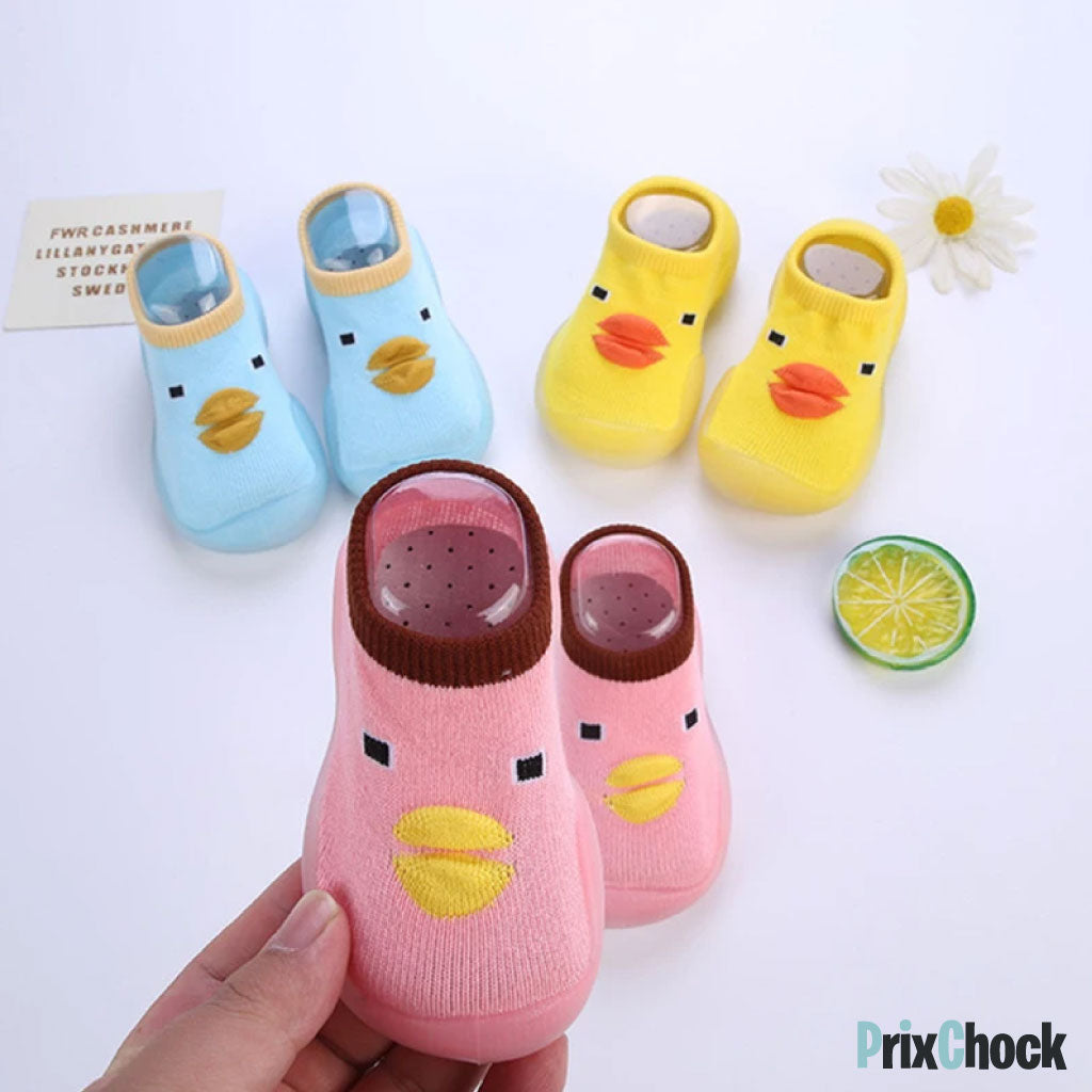 Chaussettes Bébé Canard Antidérapantes Respirantes