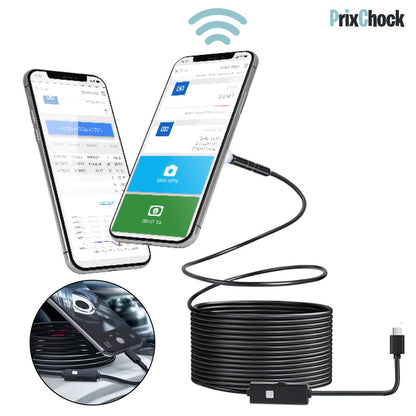 Caméra Endoscopique HD – Inspection Flexible avec LED