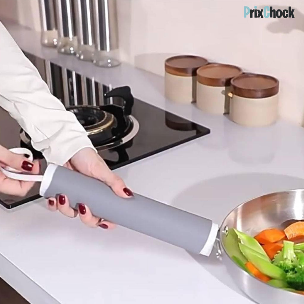 Manchon D'isolation Thermique Anti-brûlure En Silicone Pour Poignée De Casserole