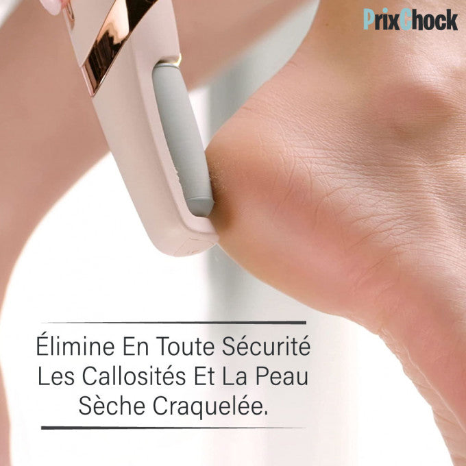 Lime À Pied Électrique Pour Nettoyage De La Peau Dure Et Morte De Talons Et Ongles À 2 Rouleau