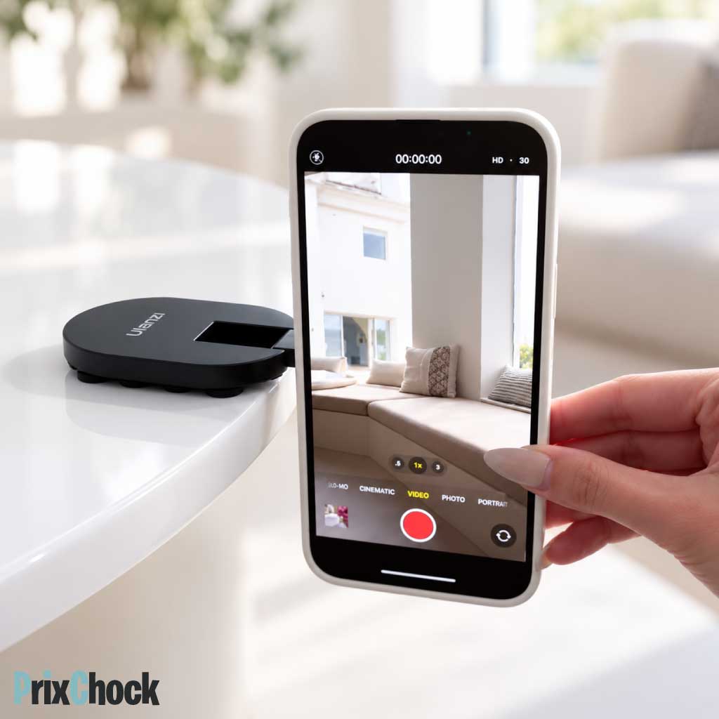 MagFold 360 – Support Téléphone Magnétique à Ventouse Pliable
