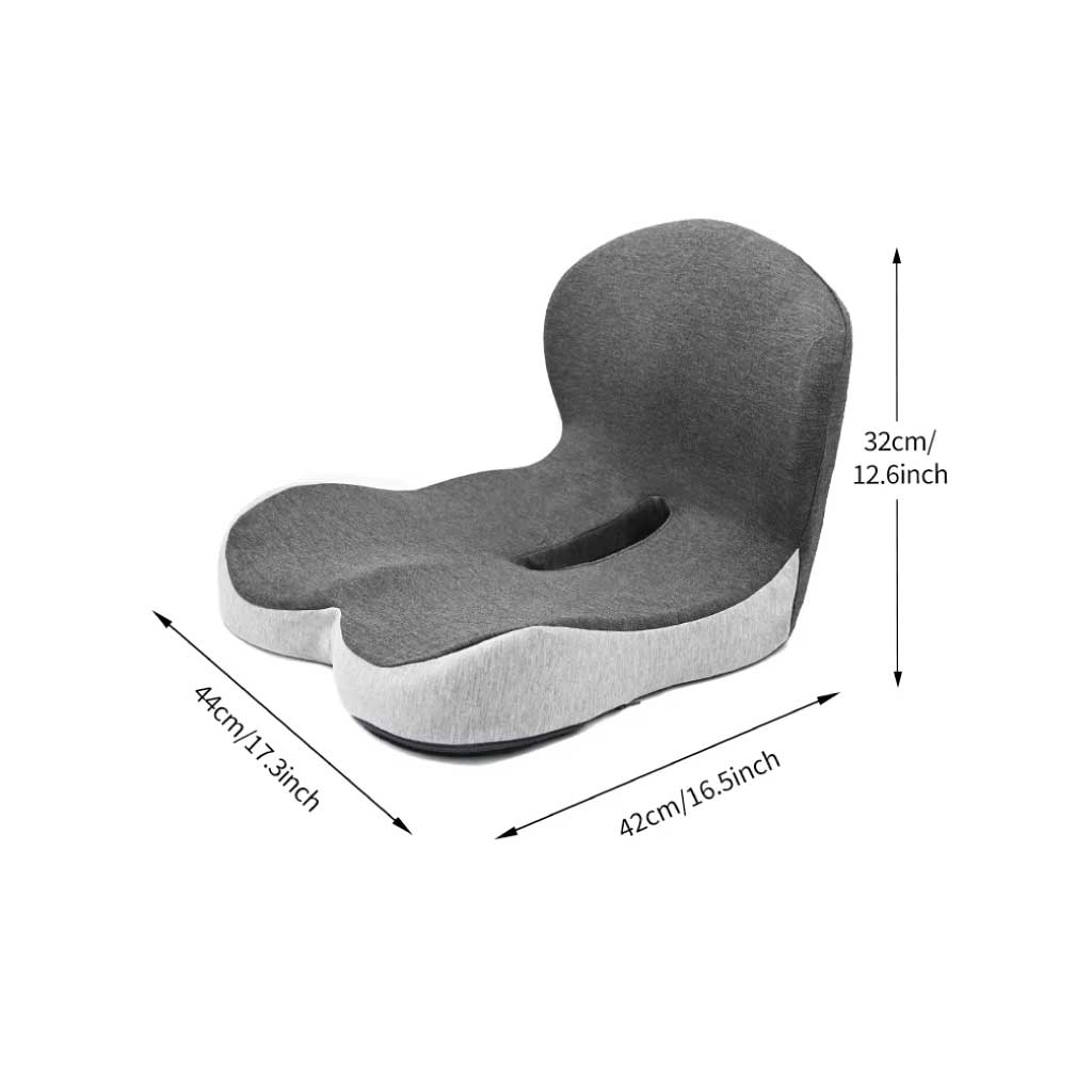 Coussin Confort 2-en-1 – Soutien Dos & Coccyx