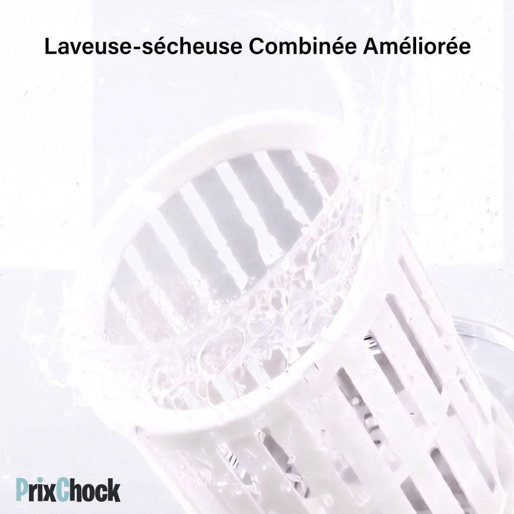 Mini Machine à Laver Portable 3-en-1 – Lavage, Rinçage & Nettoyage en Un Seul Appareil