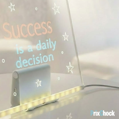Tableau LED Transparent– Notes & Messages Lumineux