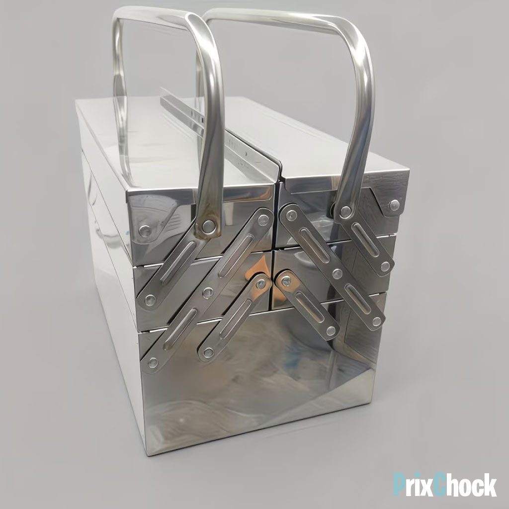 Boîte à Outils Métallique Pliante