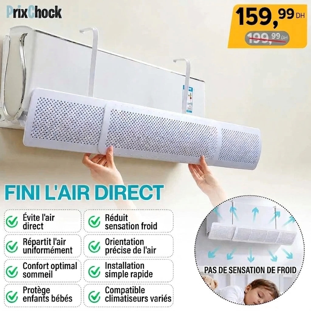 Déflecteur de Vent Réglable – Confort Thermique