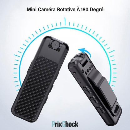 Mini Caméscope Portable, Capteur De Photo Et Enregistreur De Vidéo En Qualité Hd Tournant 180°à Vision Nocturne.