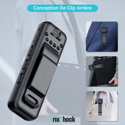 Mini Caméscope Portable, Capteur De Photo Et Enregistreur De Vidéo En Qualité Hd Tournant 180°à Vision Nocturne.