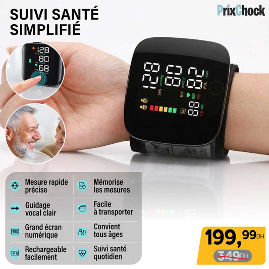 Tensiomètre Électronique de Poignet Rechargeable