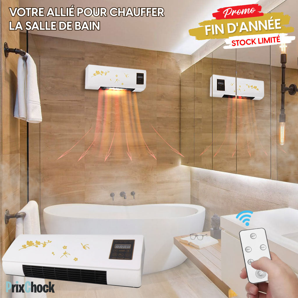 Chauffage Électrique Mural avec Télécommande – Votre Allié Chauffant pour le Hammam