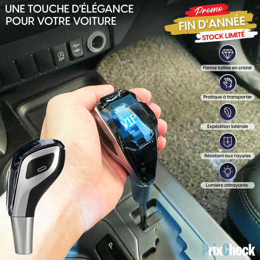 Bouton de Levier de Vitesse en Cristal Scintillant – L'Élégance au Service de Votre Voiture 🚗✨(SANS LOGO)