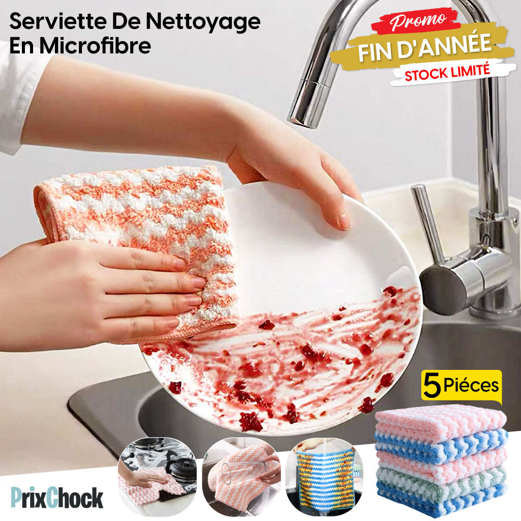 Chiffons De Nettoyage En Microfibre Absorbants Efficaces Et Multifonction