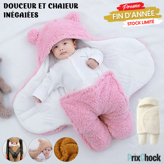 Couverture D'emmaillotage Bébé - Enveloppe Douillette En Coton Pour Nouveau-nés