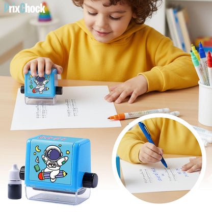 Tampon d’Enseignement + 8 Marqueurs Magiques – Apprentissage Ludique & Créatif